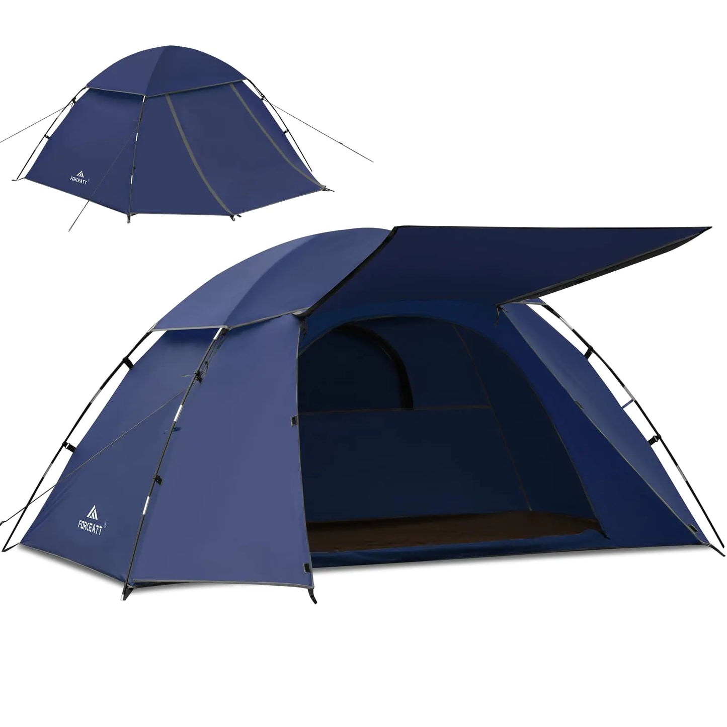 Forceatt Tent for 1-2 Person PU3000mm Water Resistance Camping Tent Lightweight Tent with Vestibule Suitable for Camping Hiking Scout Easy Setup